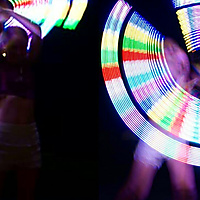 Led staff play on the beach