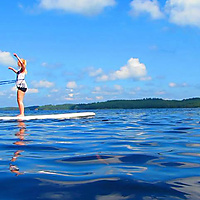 Surf Hooping at lake Saimaa