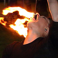 Charity Fire eating