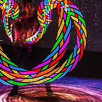 visual poi at a Nasa Art Installation ðŸ‘½