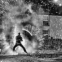 Ninja Fountain Staff