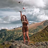 Juggling on Nockalmstrasbe, Austria