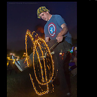 fire diabolo juggling