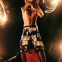 Gragon staff, poi and torches