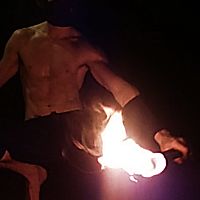 rain is no match for fire!