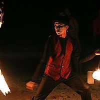 Fire Show on the beach