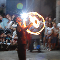 Flowersticks Buzzsaw with Fire handsticks