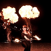Fiametta the fire dancer