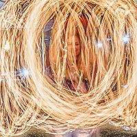 Partner Poi with a new friend