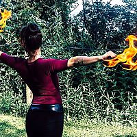 Engulfed in greenery playing within the comfort of the flame ðŸ”¥