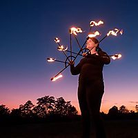 Folding Fans at Sunset