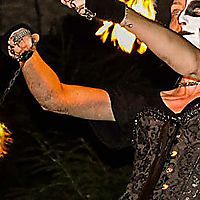 woman with a chainsaw