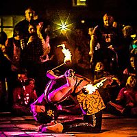 Poi Paripurna Ustrasana Full Camel Pose w/ Poi