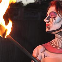 Harley Quinn fire staff