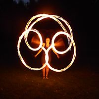 Hamster face on fire