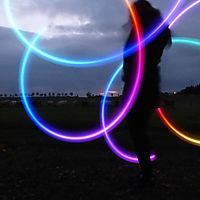 Rainbow  flower with cows