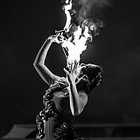 A moment kissing the fire