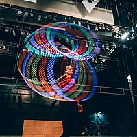LED Hoop on Stage