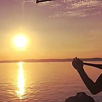 Juggling at Balaton Lake