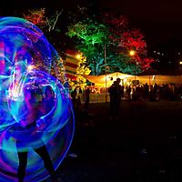 Led hooping at Wonderfields