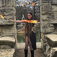 You cant come near me, if I am surrounded by flames...