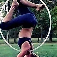 Headstand in my hoop