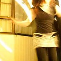 Angel wings on a snowy rainy night