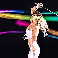 LED poi trails by Lumina