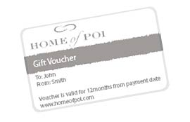 Click here to purchase a Home of Poi gift voucher.