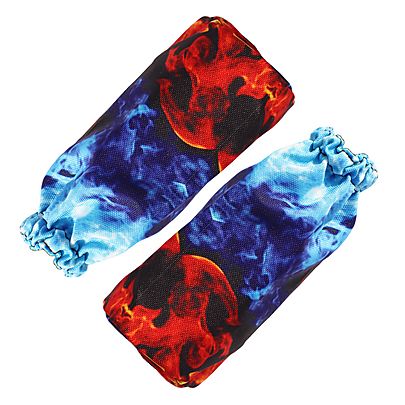  Staff Covers, Pair of Fire Head Cover Large - Staff 150mm