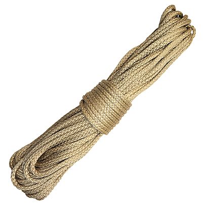  Wick Rope, Technora Rope 100 ft 30m roll 1/4 inch 6.4mm 12 Strand Braided
