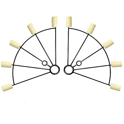  5 x HoP Hula Hoop Quick Wick Spoke Set Make your own, Pair of Large 5 Finger Fire Fans