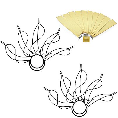  Light Weight Fire Fans, Pair of Whirly Fire Fans 2inch Wick Kit - Make Your Own
