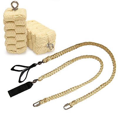  Pair of Pro Technora Block Fire Poi Extra Large, Pair of Pro Technora Extra Large Block Fire Poi