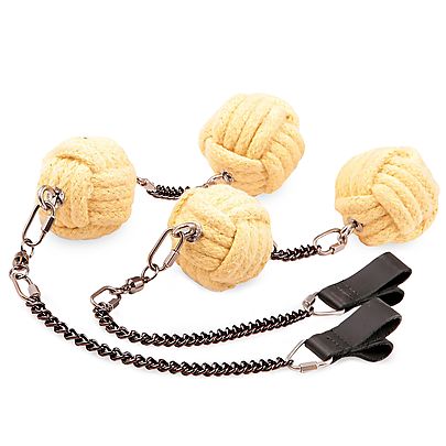  Monkeyfist Fire Poi, Pair of Double 65mm 2.5 inch Monk