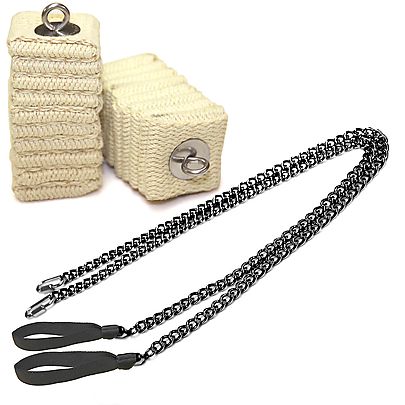  Heavy Fire Poi, Pair of Ultimate Cathedral Fire Poi with Carry Bag