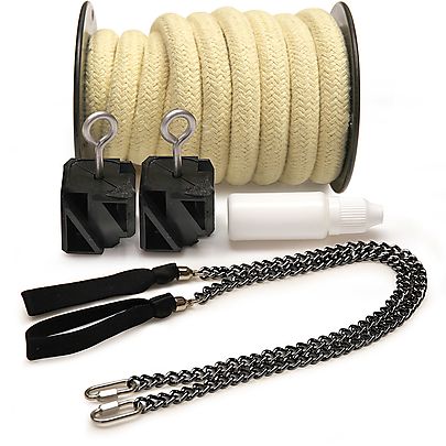  Monkeyfist Fire Poi, Monkey Fist DIY Fire Poi kit with chains