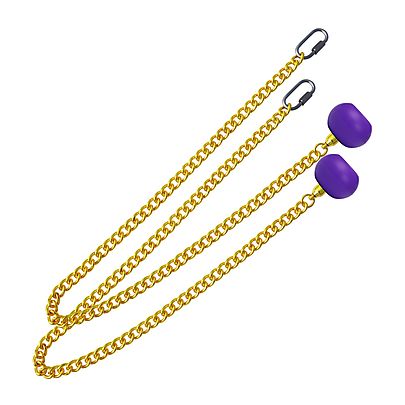  Chain Poi Cords, Pair of Expert Knob Chains With Quicklinks