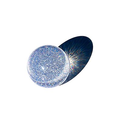 Acrylic Balls UV / Glow, 2 9/16 Inch Acrylic Glitter UV Contact Juggling Ball 65mm