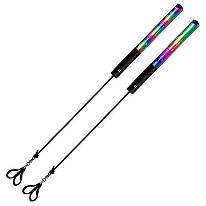  Pair of Wrapsta 315 Inch 80mm Glow Poi1, Pair of Ignis Pixel 32 Tech 64 LEDs