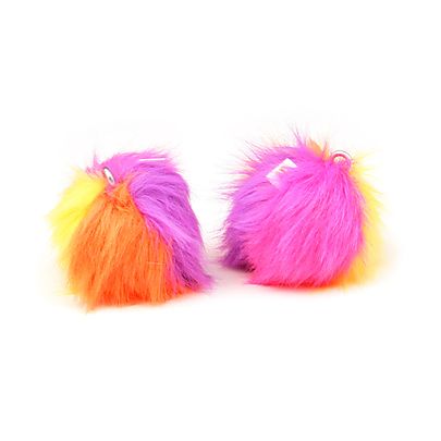  Fabric Poi Heads, Pair of Fluffy Poi Heads Only