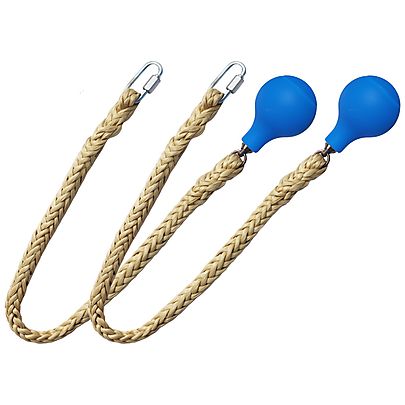  Chain Poi Cords, Pair of Pro Knob Technora Cords With Quicklinks