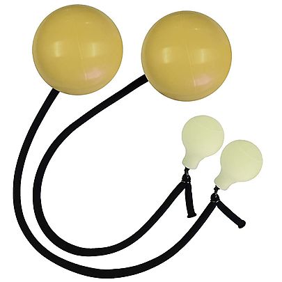  Pair of Pro Series V2 Handles, Pair of Wrapsta 72mm 2 7/8 Inch Glow Poi