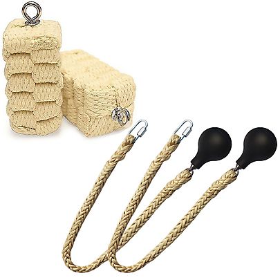  Pair of Pro Technora Block Fire Poi Extra Large, Pair of Pro Technora Extra Large Block Fire Poi