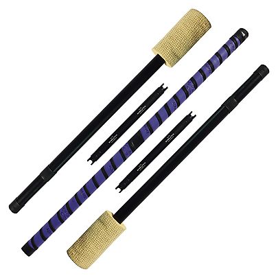 1 x Flow Master - Fire Staff with 4inch wicks and leather binding