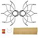 Pair of Medium Lotus Fire Fans 2inch Wick Kit - Make Your Own