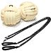 Pair of Pro Chain Monkey Fist Fire Poi Large