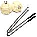 Pair of Pro Medium Monkey Fist Fire Poi